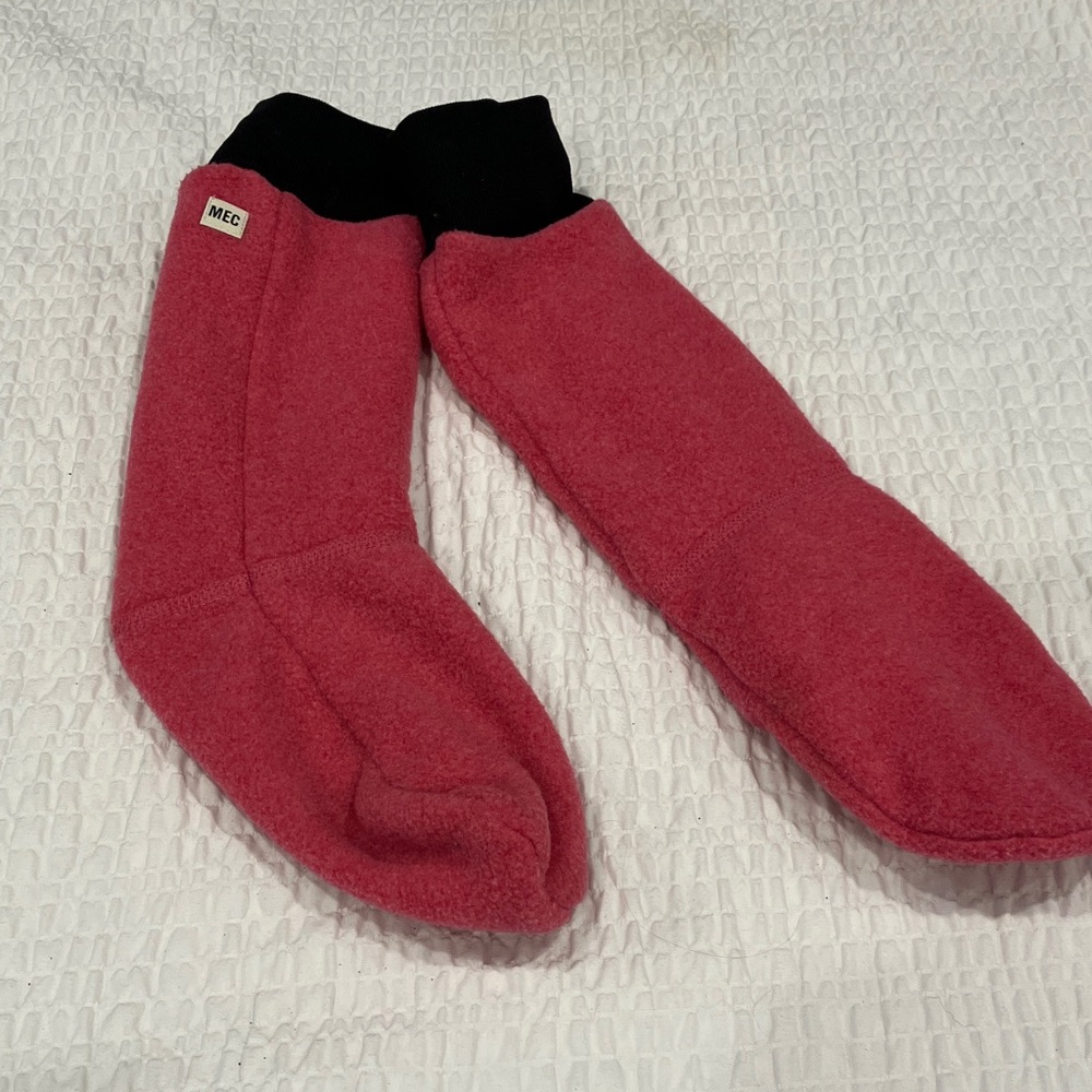 MEC Black and Pink Boot Socks